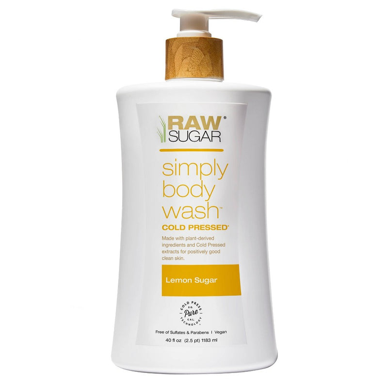 Raw Sugar Body Wash Pump Lemon Sugar - 40 fl oz