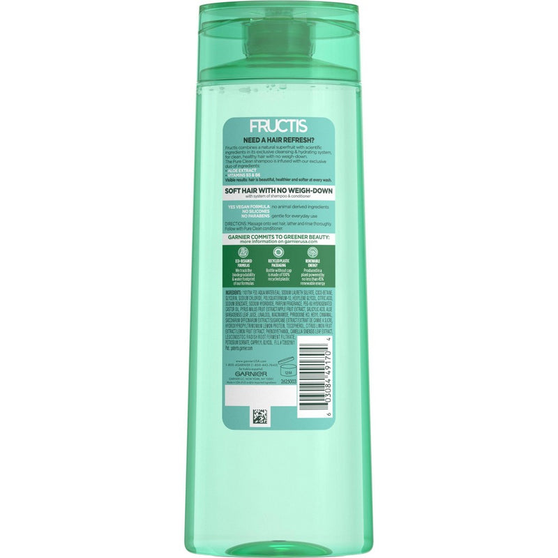 Garnier Fructis Pure Clean Fortifying Shampoo+Aloe Extract - 12.5 fl oz