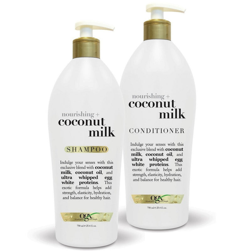 OGX Nourishing Coconut Milk Moisturizing Shampoo for Strong & Healthy Hair - 25.4 fl oz
