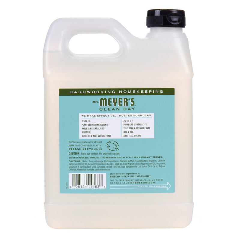 Mrs. Meyer's Clean Day Basil Scented Liquid Hand Soap Refill - 33 fl oz