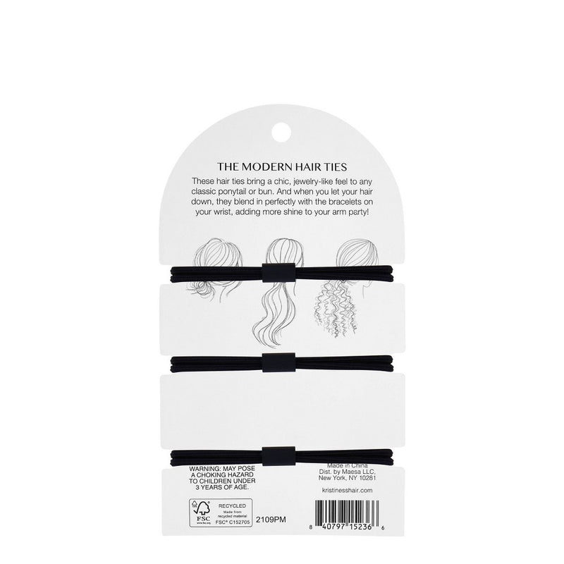 Kristin Ess The Modern Hair Ties - 3ct