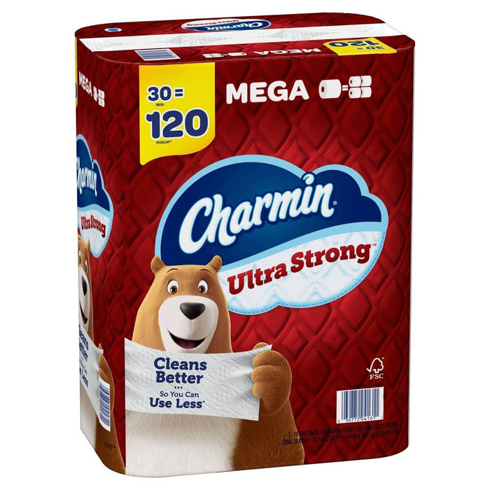 Charmin Ultra Strong Toilet Paper - 30 Mega Rolls