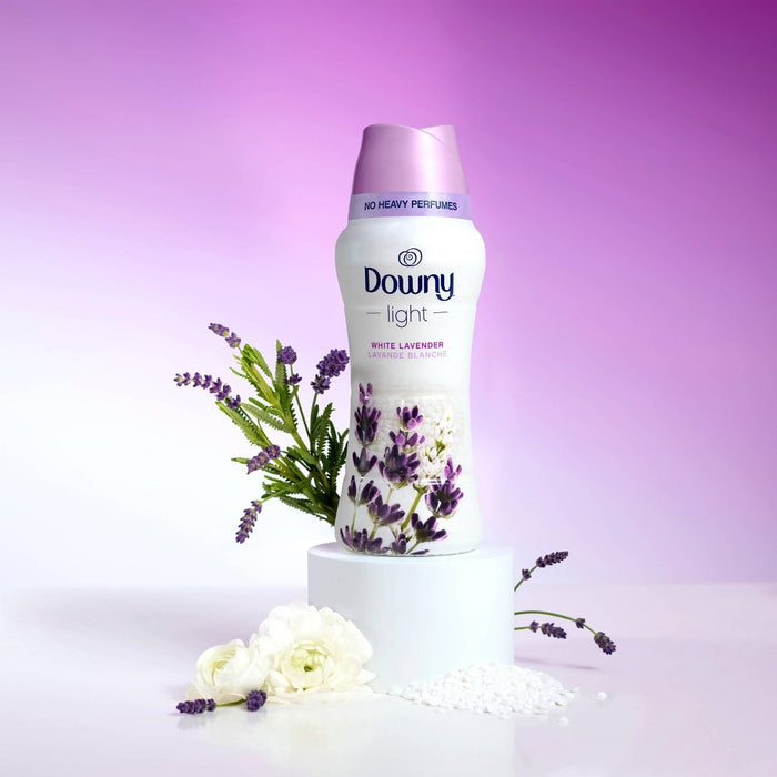 Downy Light White Lavender Laundry Scent Booster Beads for Washer with No Heavy Perfumes - 14.8oz