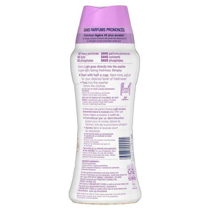Downy Light White Lavender Laundry Scent Booster Beads for Washer with No Heavy Perfumes - 14.8oz
