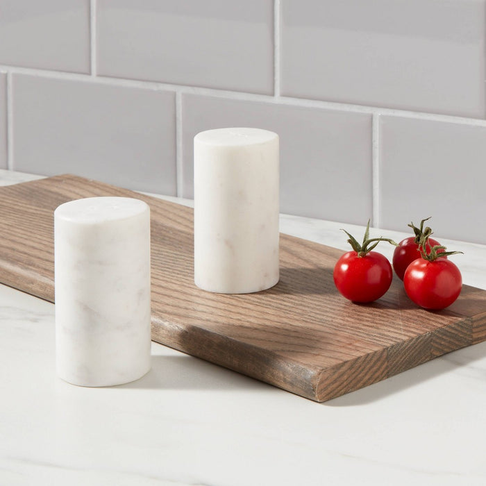 2pc Marble Salt and Pepper Shaker Set - Threshold™