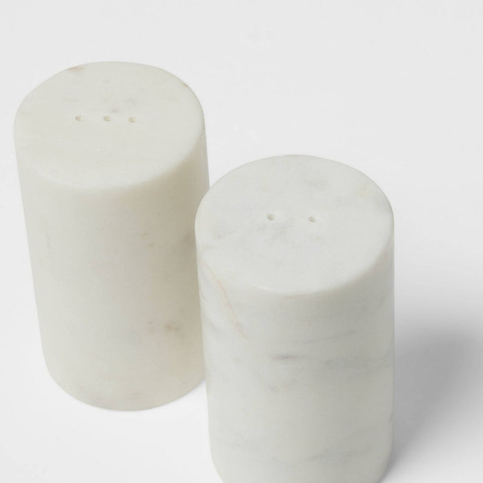 2pc Marble Salt and Pepper Shaker Set - Threshold™