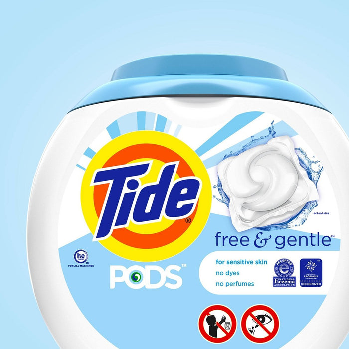 Tide Free & Gentle Liquid Laundry Detergent Eco-Box HE Compatible - 105 fl oz