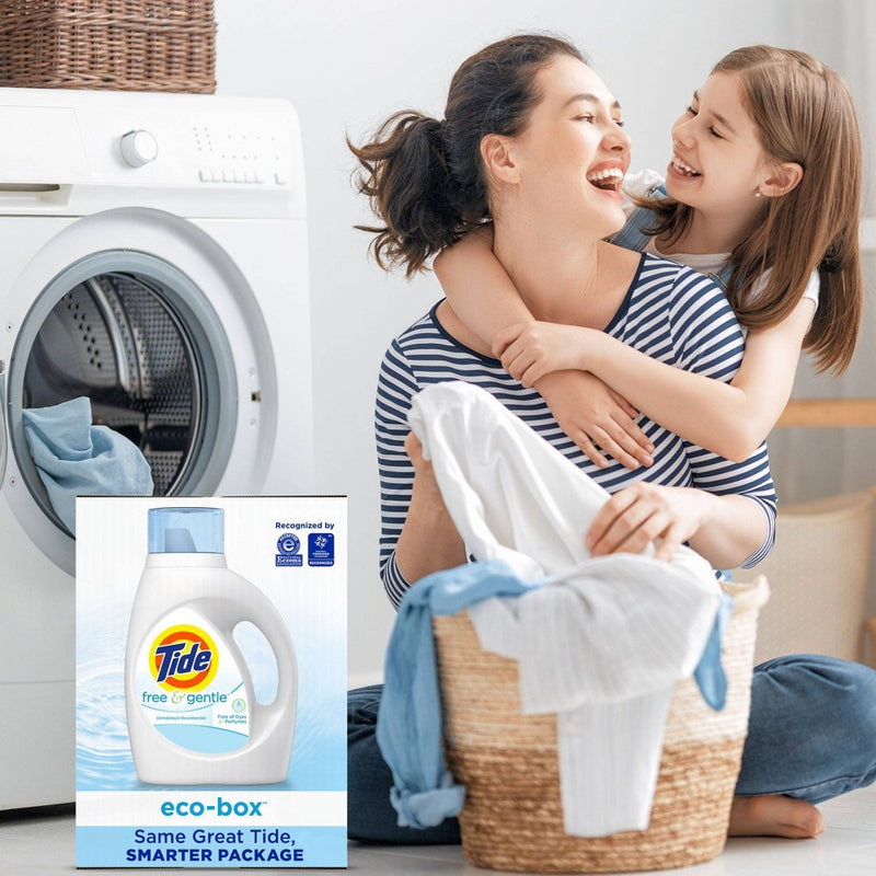 Tide Free & Gentle Liquid Laundry Detergent Eco-Box HE Compatible - 105 fl oz
