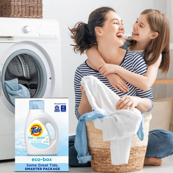 Tide Free & Gentle Liquid Laundry Detergent Eco-Box HE Compatible - 105 fl oz