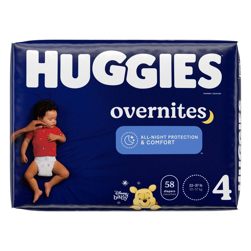 Huggies Disposable Overnight Diapers - Size 4 - 116ct