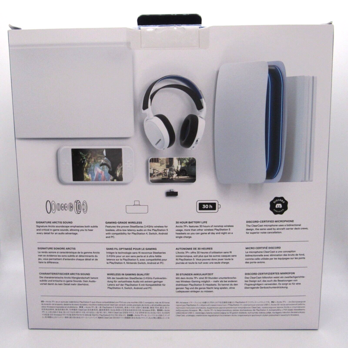 SteelSeries Arctis 7P+ Wireless Gaming Headset for PlayStation 4/5 *SEALED*