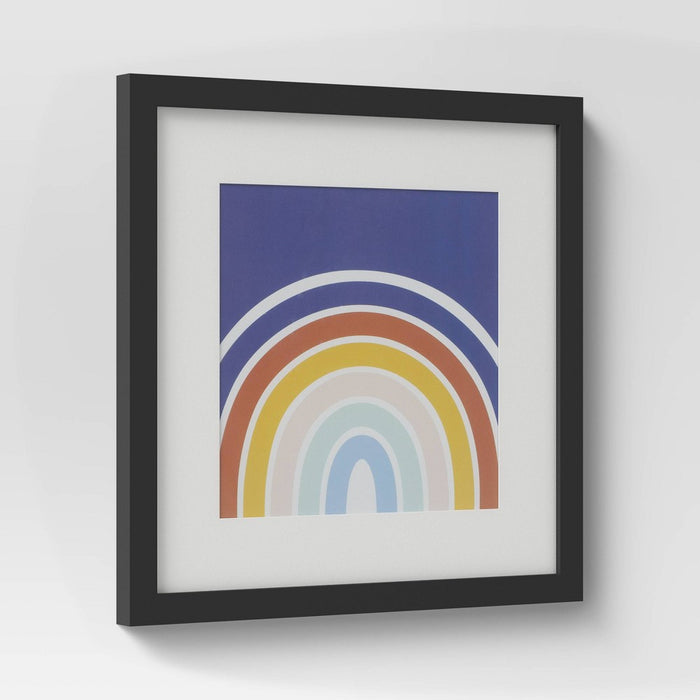 (Set of 6) 11" x 11" Matted to 8" x 8" Frame Set Black - Room Essentials™