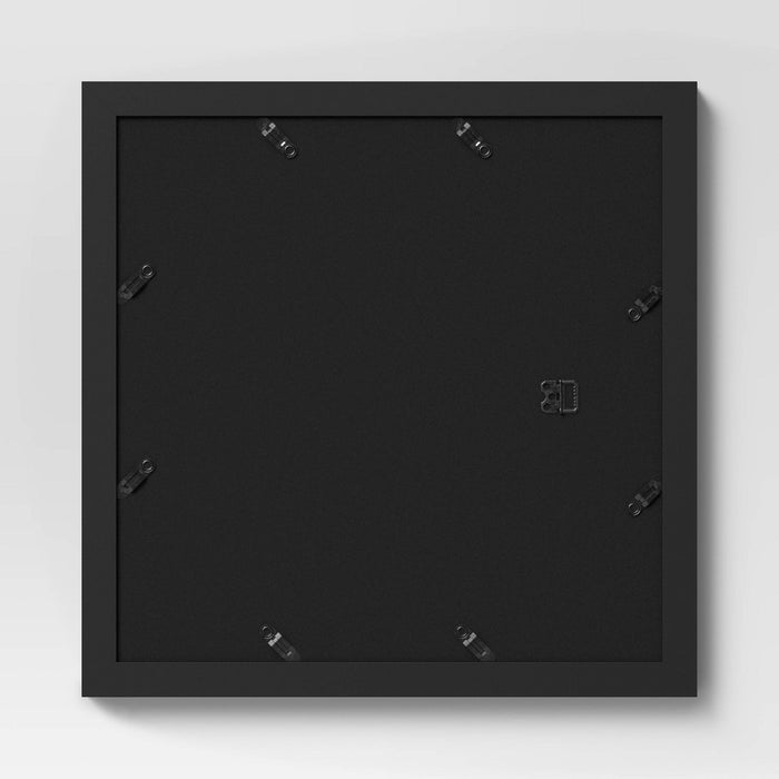 (Set of 6) 11" x 11" Matted to 8" x 8" Frame Set Black - Room Essentials™
