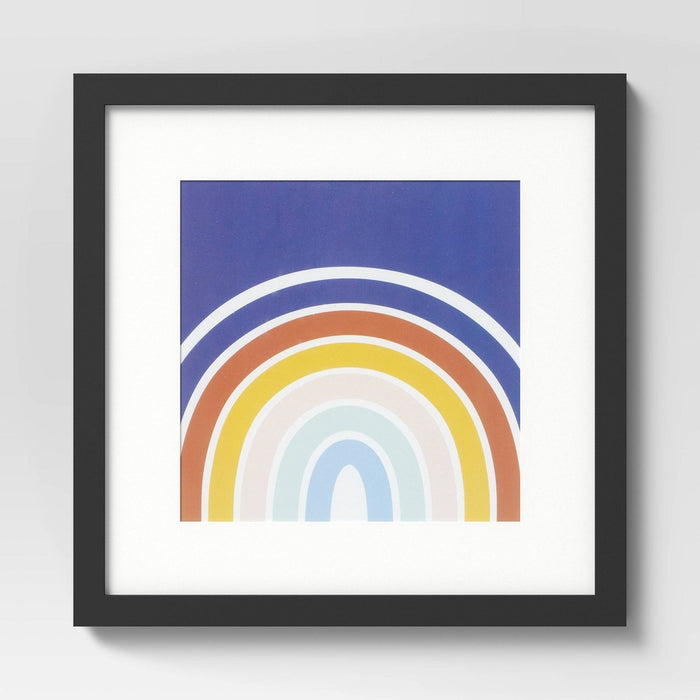 (Set of 6) 11" x 11" Matted to 8" x 8" Frame Set Black - Room Essentials™