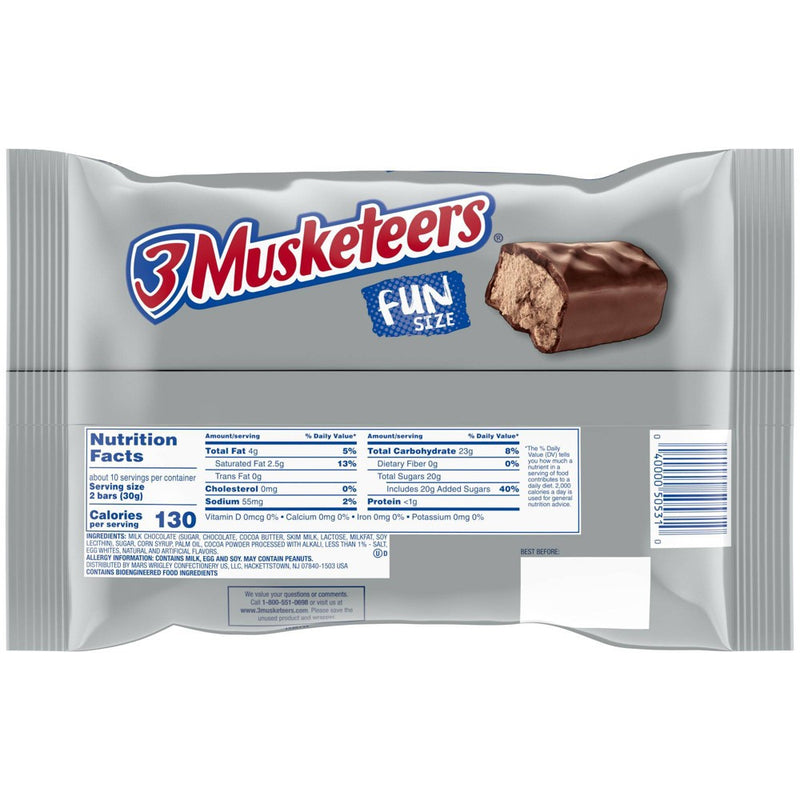 3 Musketeers Halloween Chocolate Fun Size - 10.48oz