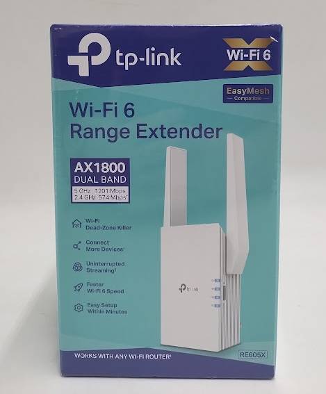 TP-Link AX1800 Mesh Dual Band Range Extender - RE605X