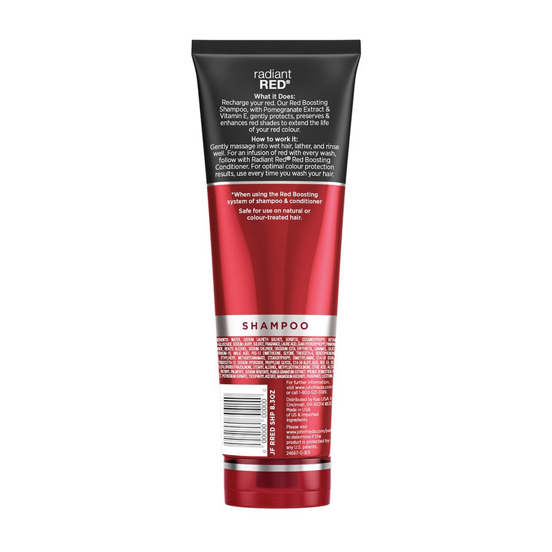 John Frieda Radiant Red Red Boosting Shampoo for Red Hair, Hair Color Protectant for Shades - Red - 8.3 fl oz