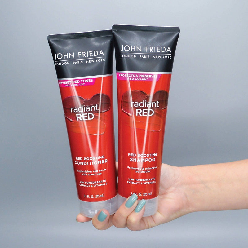 John Frieda Radiant Red Red Boosting Shampoo for Red Hair, Hair Color Protectant for Shades - Red - 8.3 fl oz