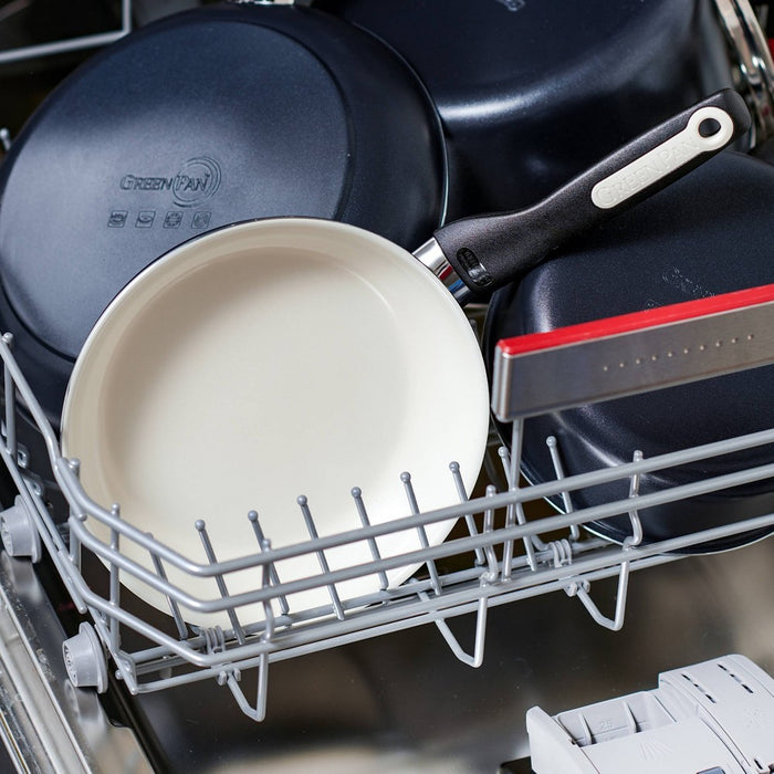 GreenPan Rio 5qt Ceramic Non-Stick Covered Saute Pan with Helper Handle Black (LOCAL PICKUP ONLY)