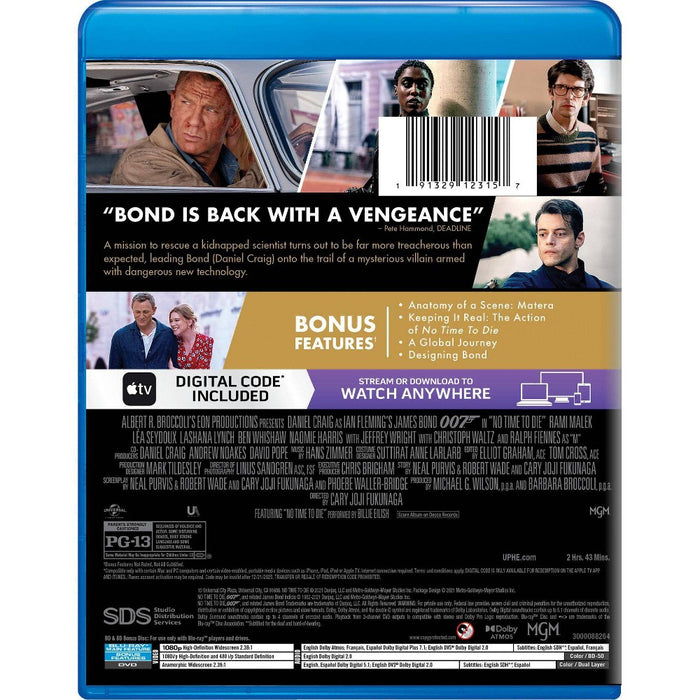No Time to Die (Blu-ray) *NEW & SEALED* *ADD 3 TO YOUR CART & 1 IS FREE!*