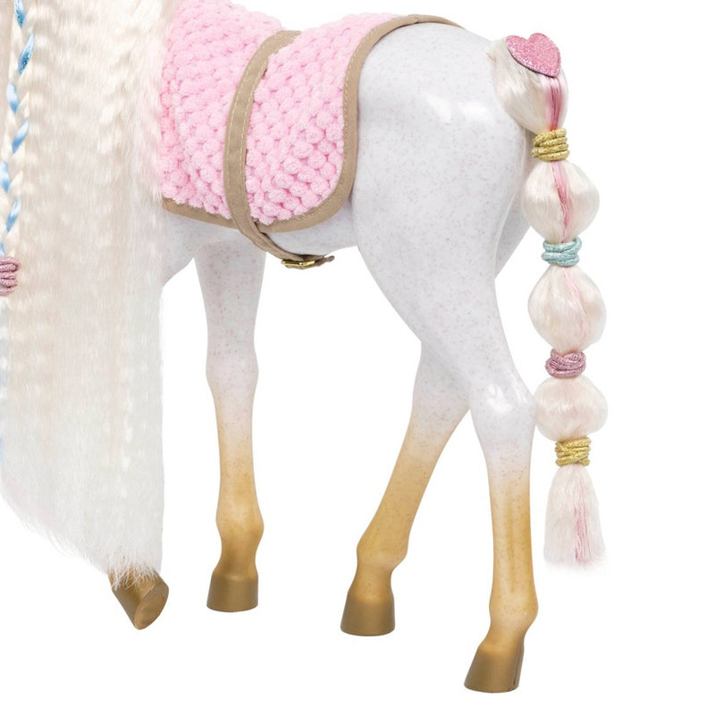 Our Generation 12" Hair Play Foal - Glitter & Hearts Andalusian Horse in White
