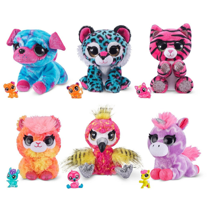 Coco Surprise Neon Plush Toy with Baby Collectible Pencil Topper Surprise by ZURU