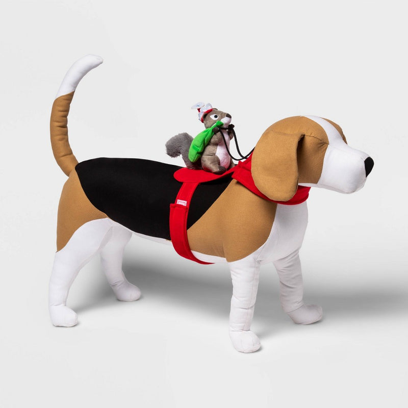 Santa Squirrel Rider Dog Costume - S/M - Wondershop™