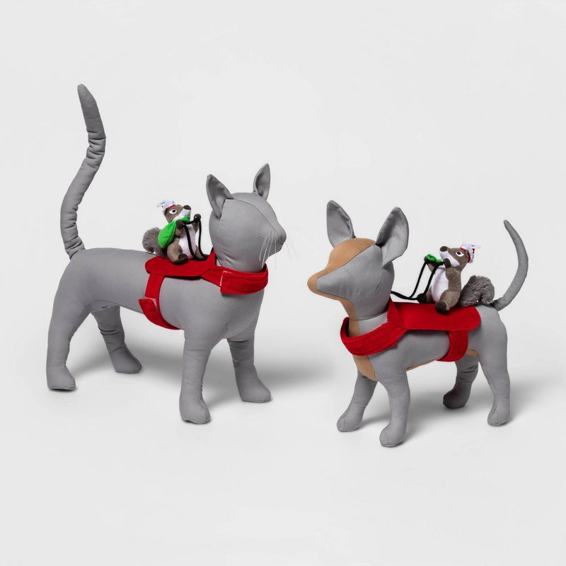 Santa Squirrel Rider Dog and Cat Costume - XXS/XS - Wondershop™