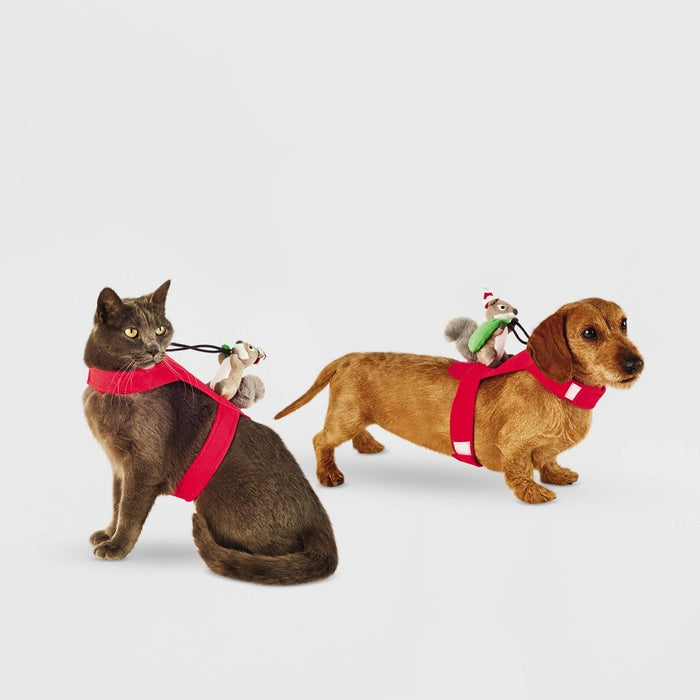 Santa Squirrel Rider Dog and Cat Costume - XXS/XS - Wondershop™