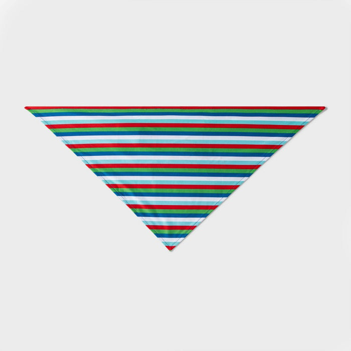 Reversible Holiday Snowman/Stripe Dog and Cat Bandana - Wondershop™
