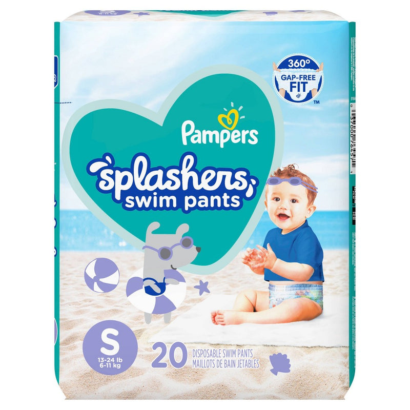 Pampers Splashers Disposable Swim Pants - Size S (20ct)