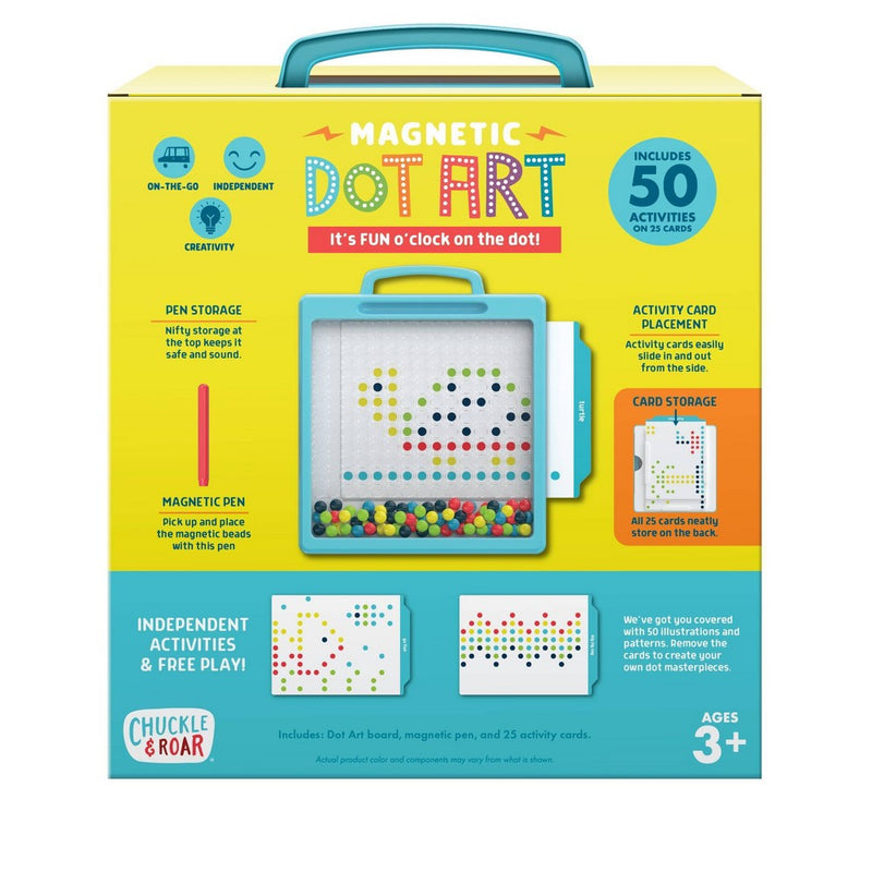 Chuckle & Roar Magnetic Dot Art Designer Travel Art Kit