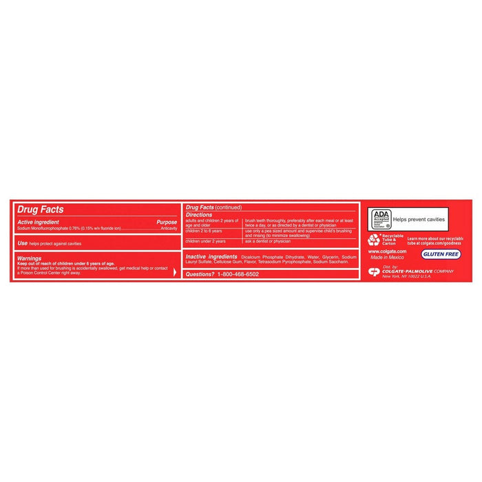 Colgate Cavity Protection Fluoride Toothpaste Great Regular Flavor - 8oz
