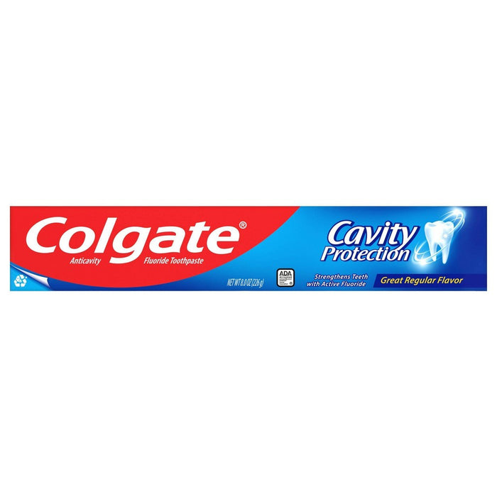 Colgate Cavity Protection Fluoride Toothpaste Great Regular Flavor - 8oz