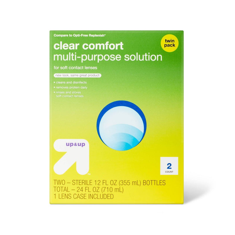Clear Comfort Multipurpose Contact Solution - 2ct ( 12 fl oz each) - up & up™