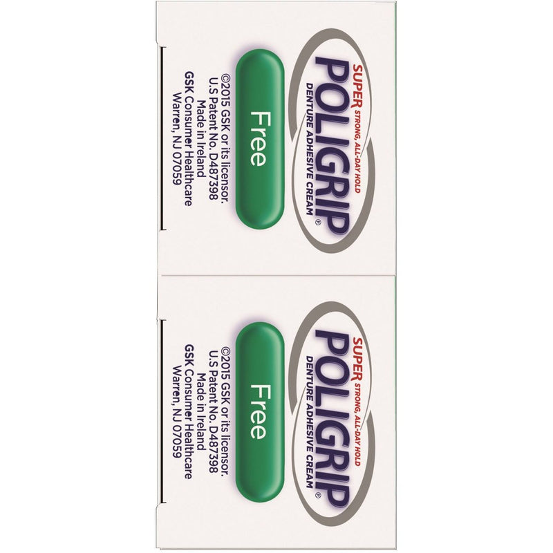 Poligrip Free Denture Adhesive Cream - 2ct/2.24oz