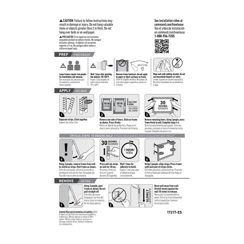 Command 8pk Heavy PHS Adhesives