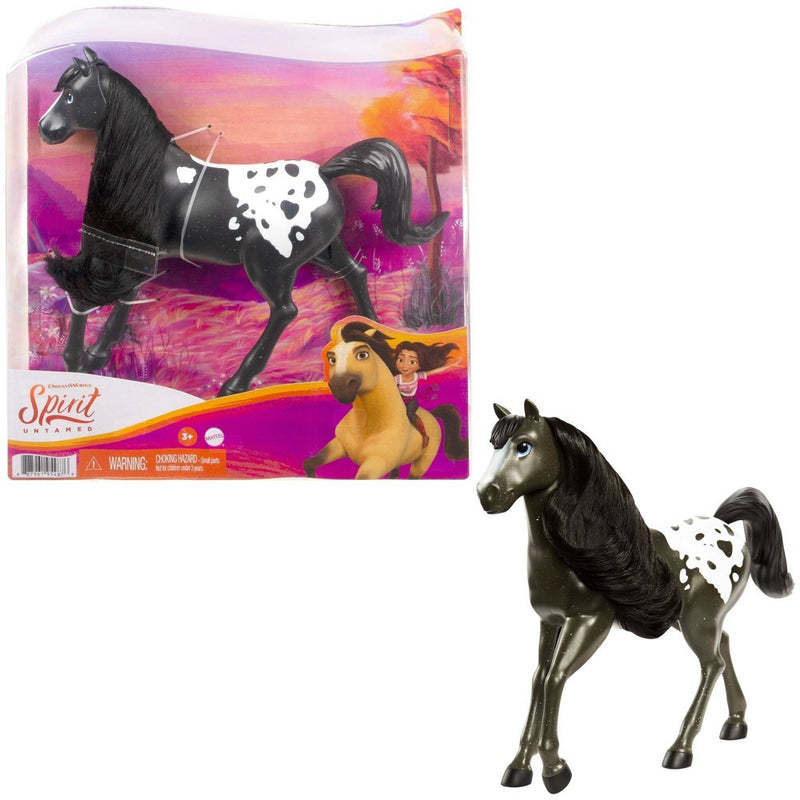 Spirit Untamed 8" Herd Horse, Moving Head, Black Pinto *NEW & SEALED*