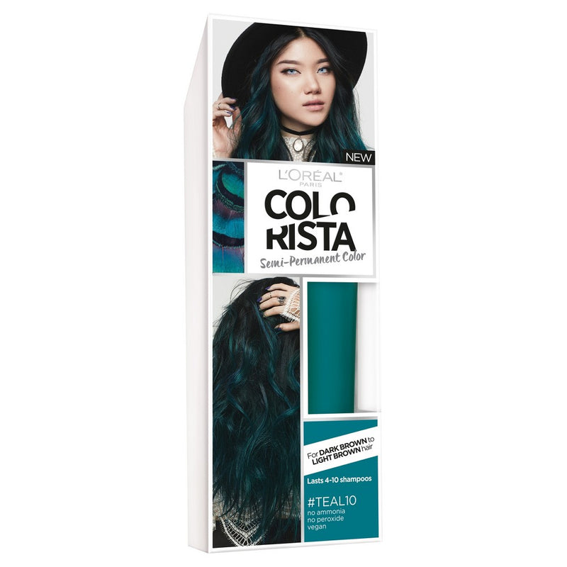 L'Oreal Paris Colorista Semi-Permanent for Brunette Hair - Teal - 4 fl oz