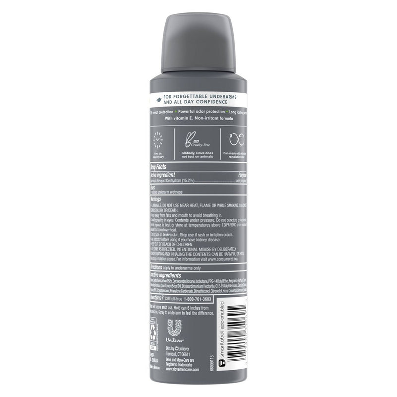 Dove Men+Care 72-Hour Dry Spray Antiperspirant & Deodorant - Extra Fresh - 3.8oz