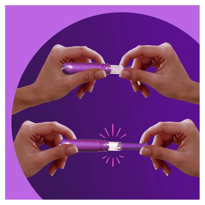 Tampax Pocket Radiant Compact Duopack Regular/Super Absorbency Unscented Plastic Tampons - 28ct