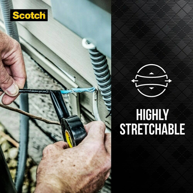Scotch 3/4"x450" Super 33+ Electrical Tape Black