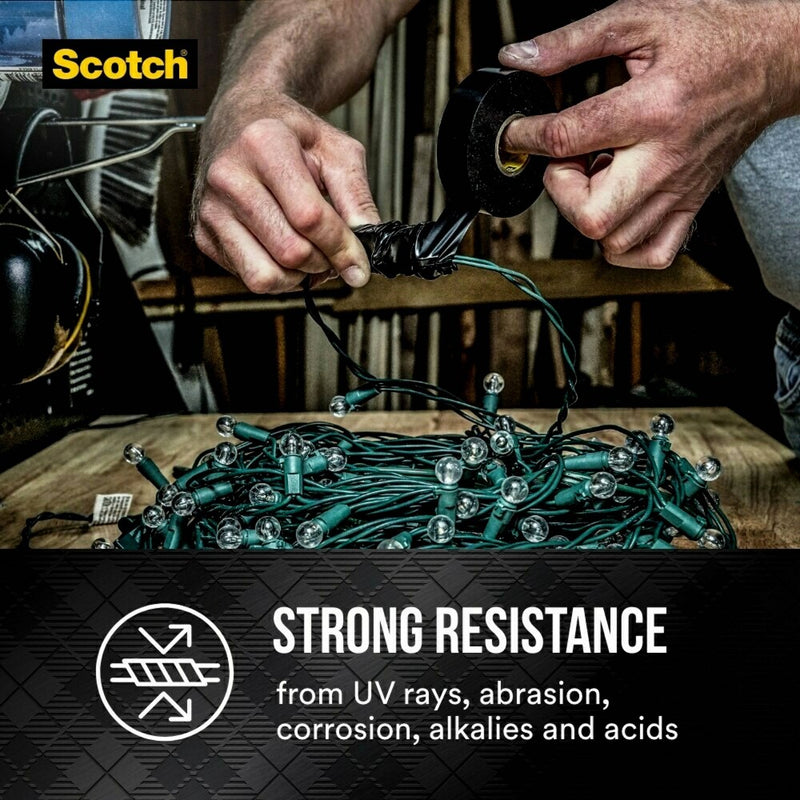 Scotch 3/4"x450" Super 33+ Electrical Tape Black