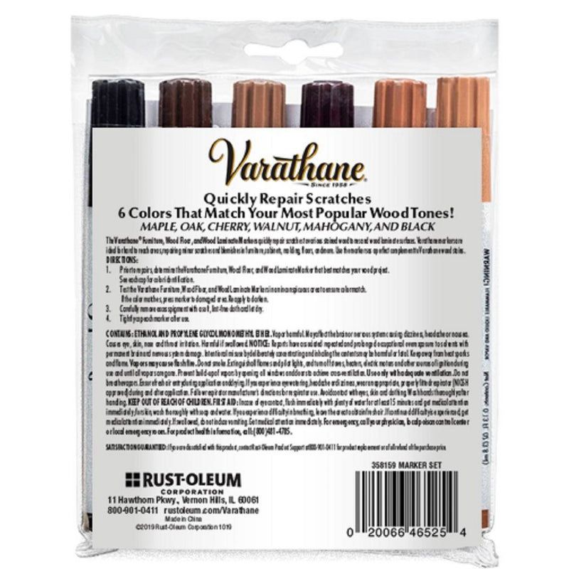 Rust-Oleum 6pk Varathane Wood Repair Marker