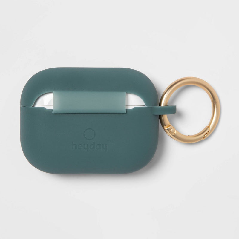heyday™ Apple AirPods Pro Silicone Case with Clip - Rain Teal