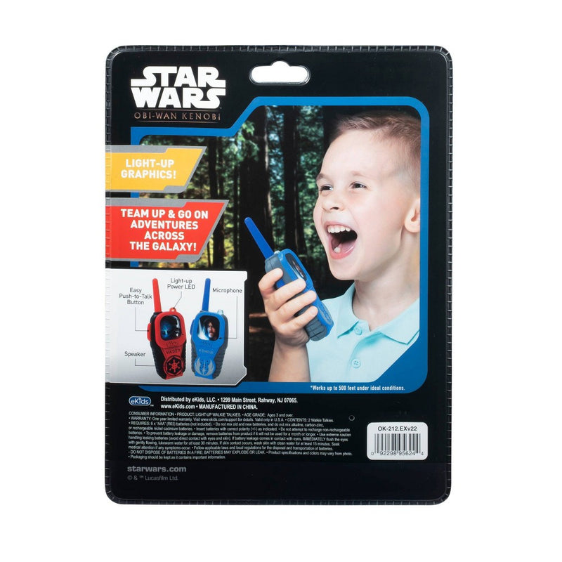 Star Wars Darth Vader and Obi-Wan Kenobi Light-Up Walkie Talkies
