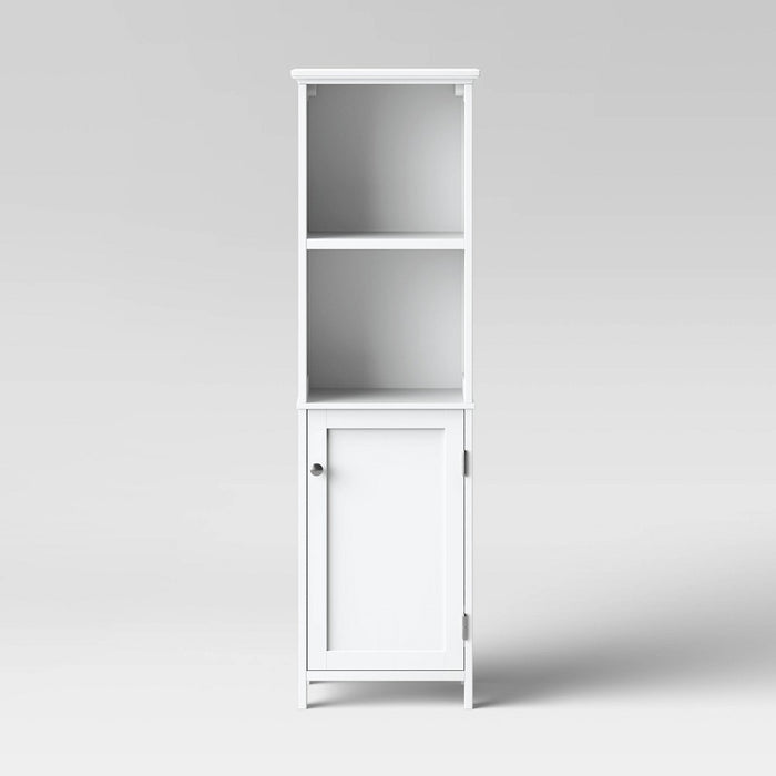Wood Linen Tower White - Threshold™ (LOCAL PICKUP ONLY)