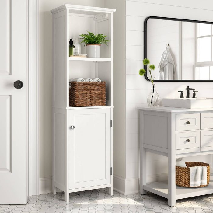 Wood Linen Tower White - Threshold™ (LOCAL PICKUP ONLY)