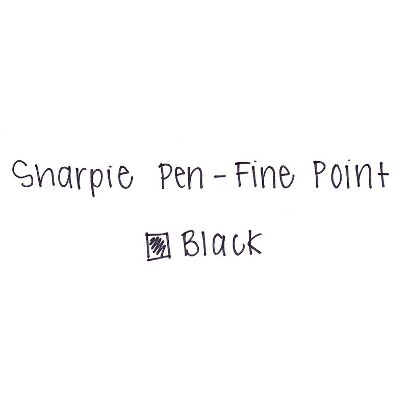 Sharpie 3pk Felt Marker Pens 0.4mm Fine Tip Black