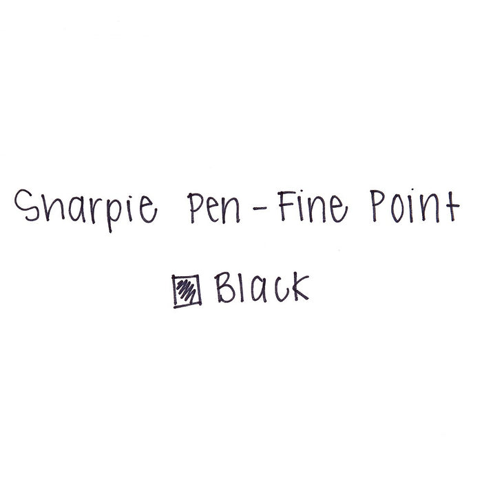 Sharpie 3pk Felt Marker Pens 0.4mm Fine Tip Black
